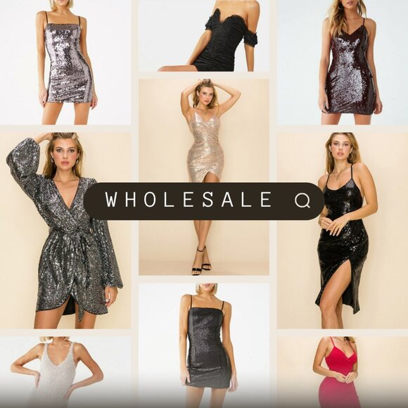 WHOLESALE * 42 DRESSES // BPUTIQUE CLOSING // EVERYTHING MUST GO // SEQUINS - Picture 1 of 16